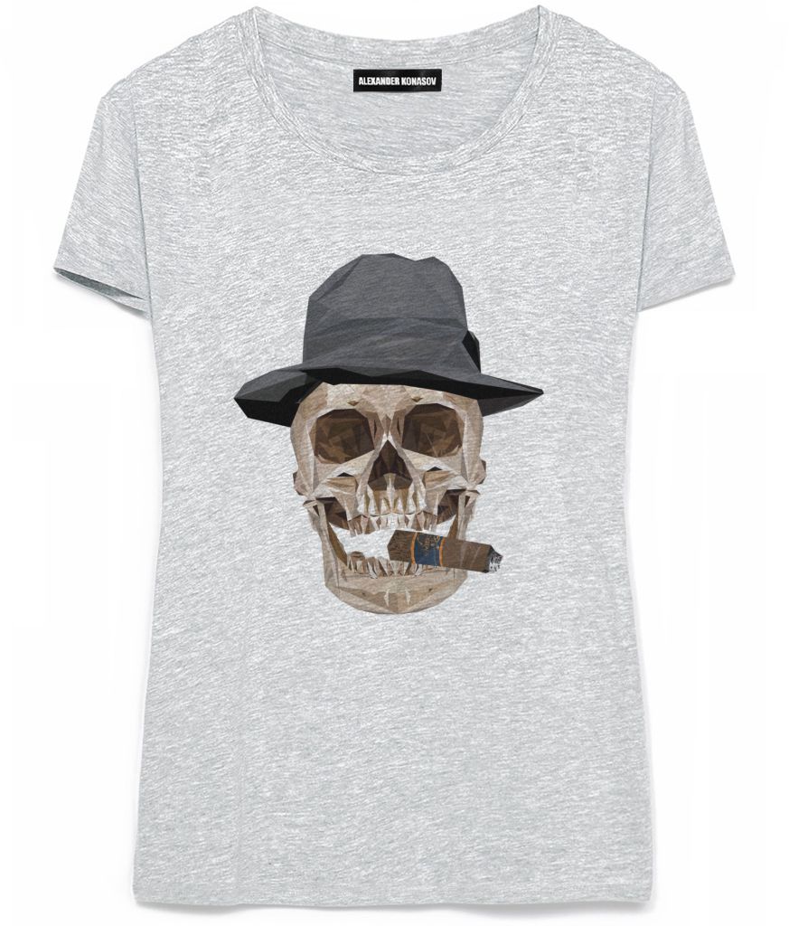 Женская футболка Skull Gangsta | Фото №1