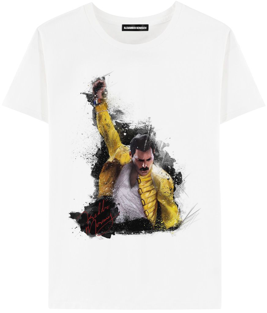 Мужская Футболка Фредди Меркьюри | T-shirt «Freddie Mercury watercolor»