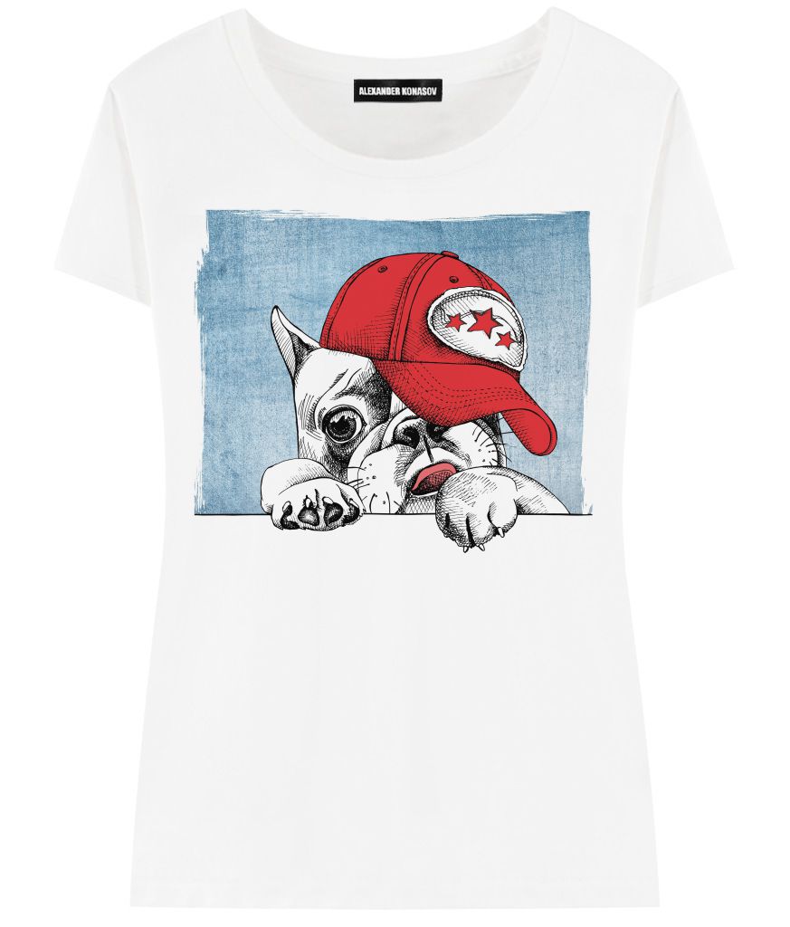 Женская футболка Small dog | Фото №1